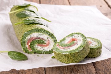 Recipe Spinach and Salmon Roll