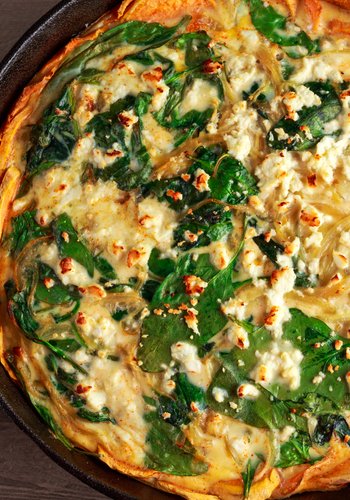 Recipe Spinach and Ricotta Savory Pie with Potato Crust