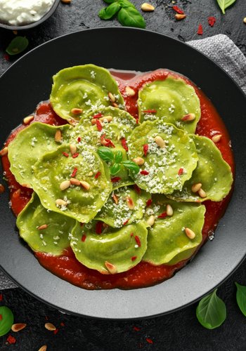Recipe Spinach Tortelli with Ricotta and Parmigiano