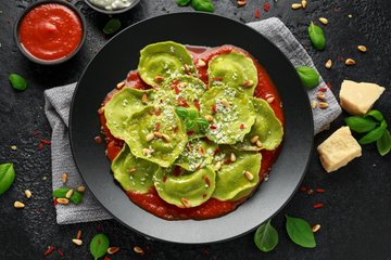 Recipe Spinach Tortelli with Ricotta and Parmigiano