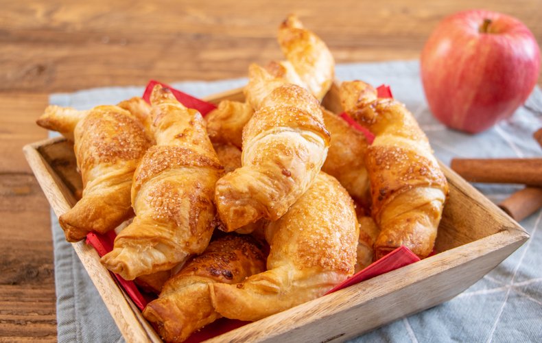 Super quick apple cinnamon crescents, another view