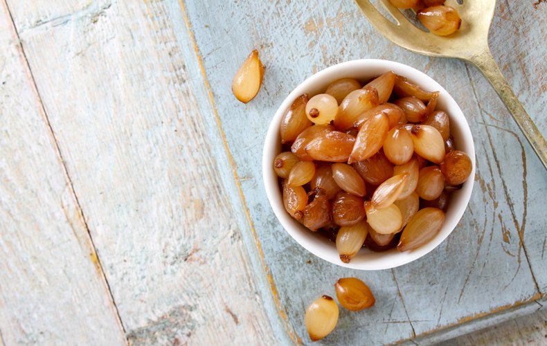 Sweet and sour Borettane onions