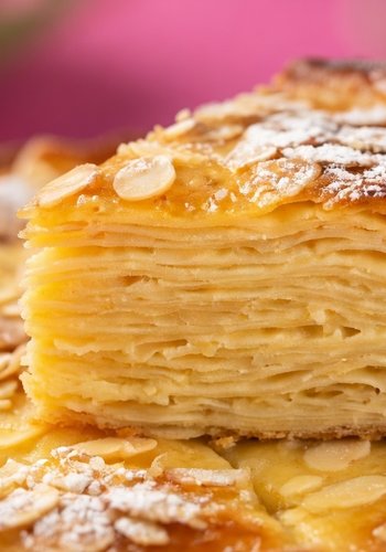 Recipe Thousand-Layer Apple and Almond Cake