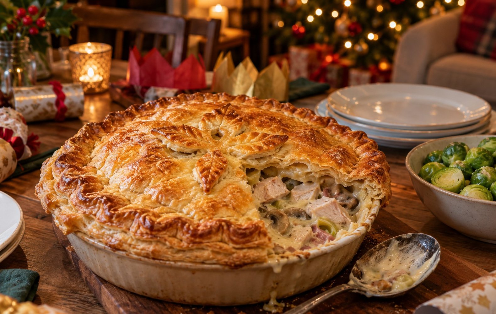 Turkey and Ham Pie